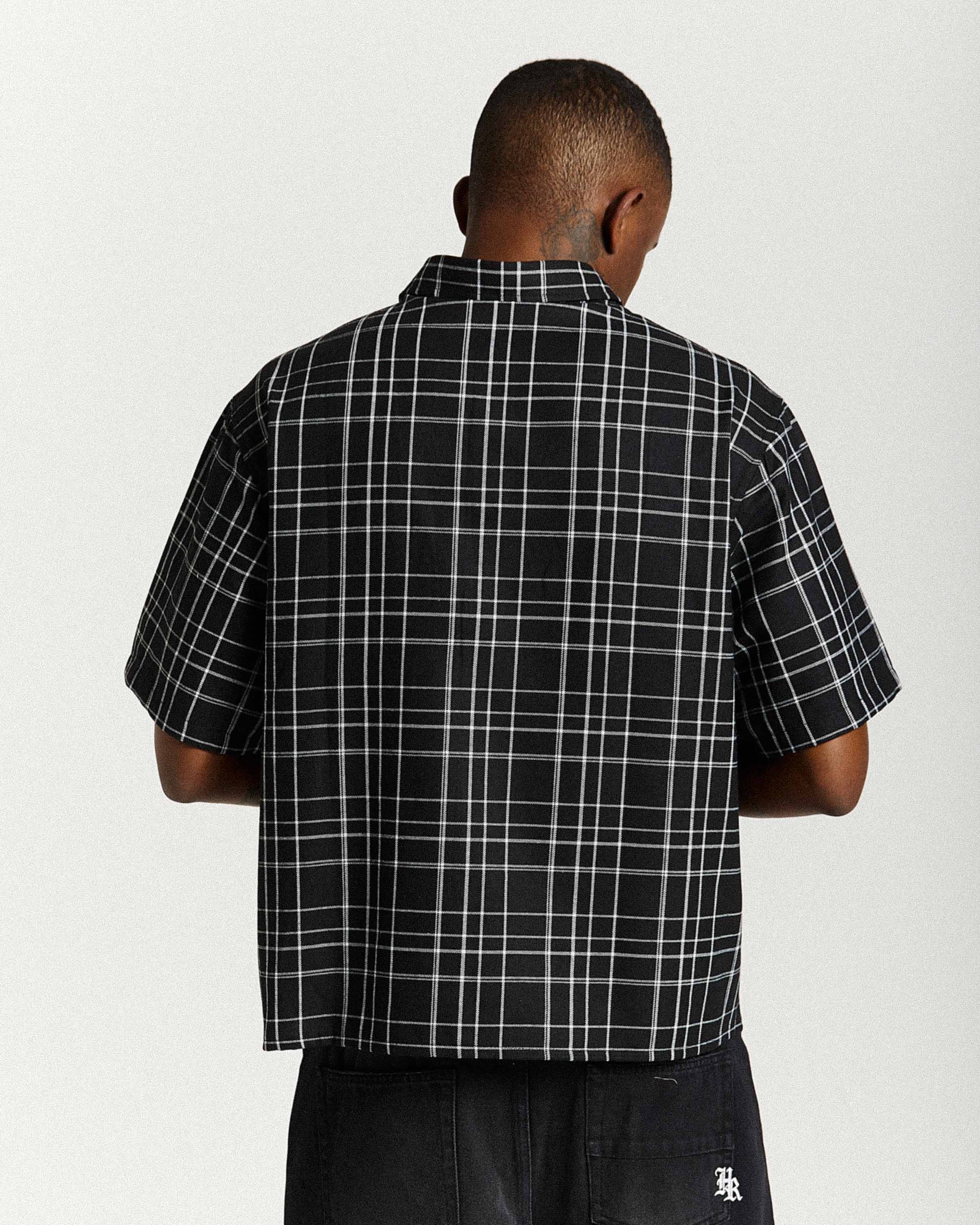 Camicia oversize Rito - Nero/Bianco
