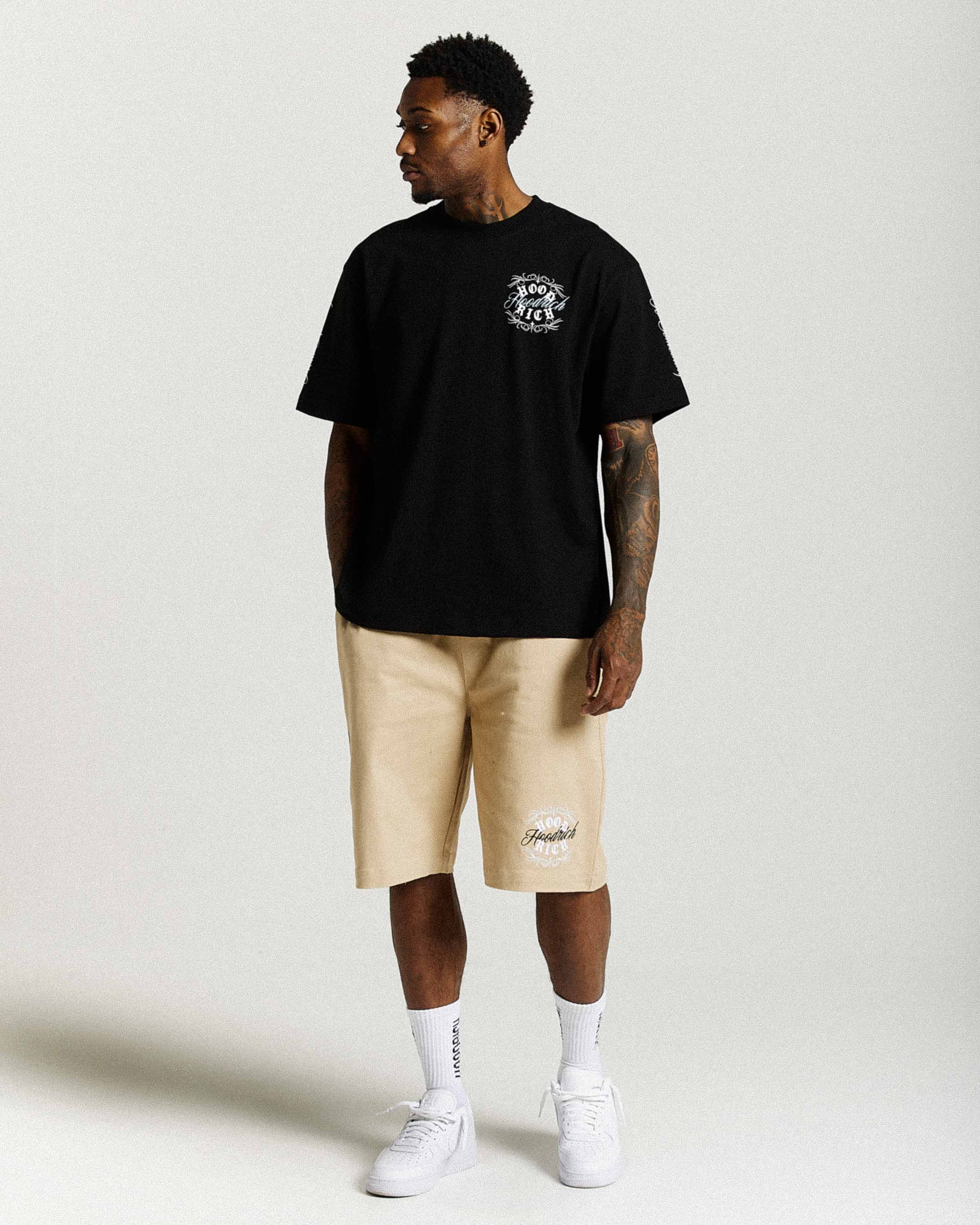 T-shirt oversize Rito - Nero/Bianco/Blu