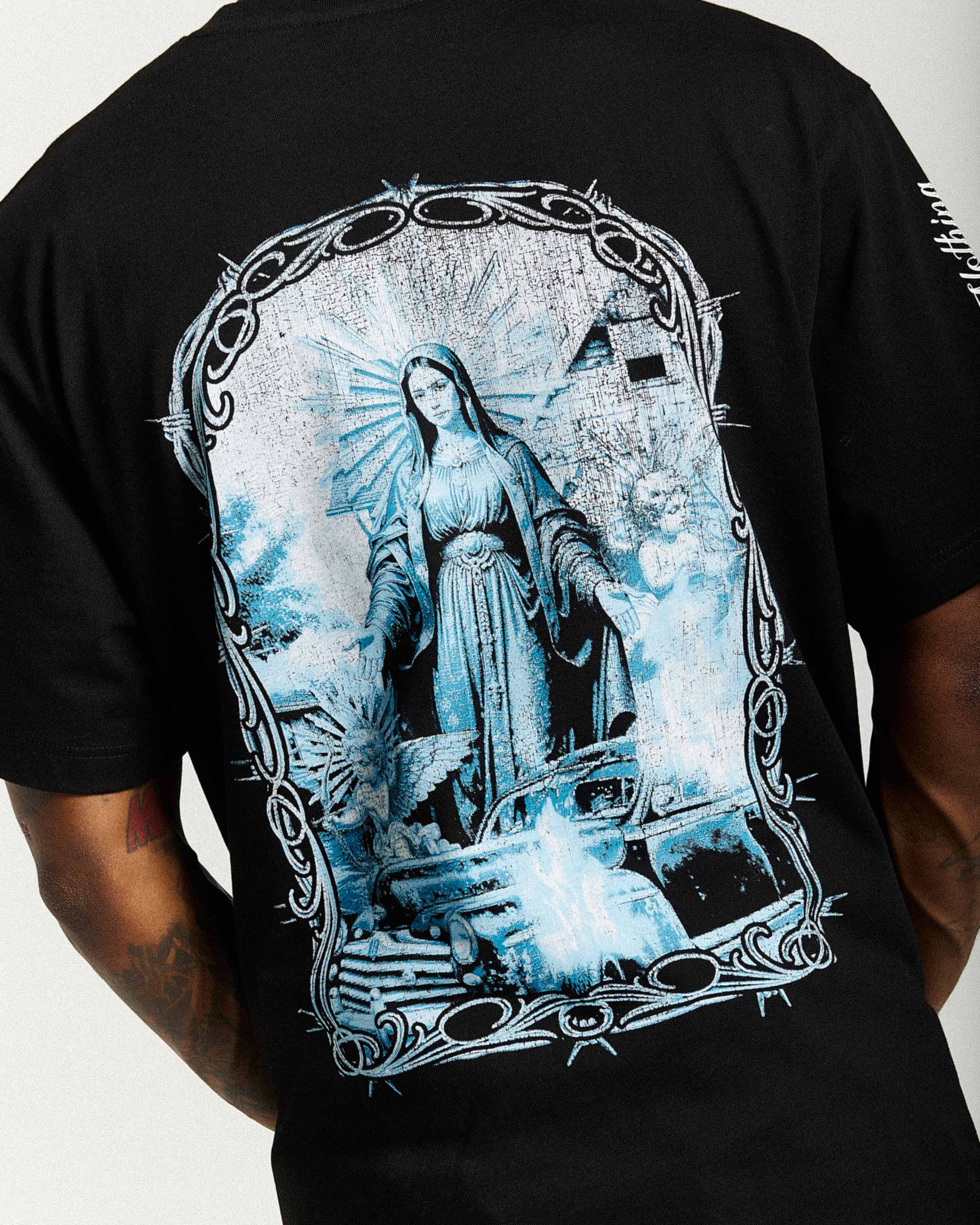 T-shirt oversize Rito - Nero/Bianco/Blu