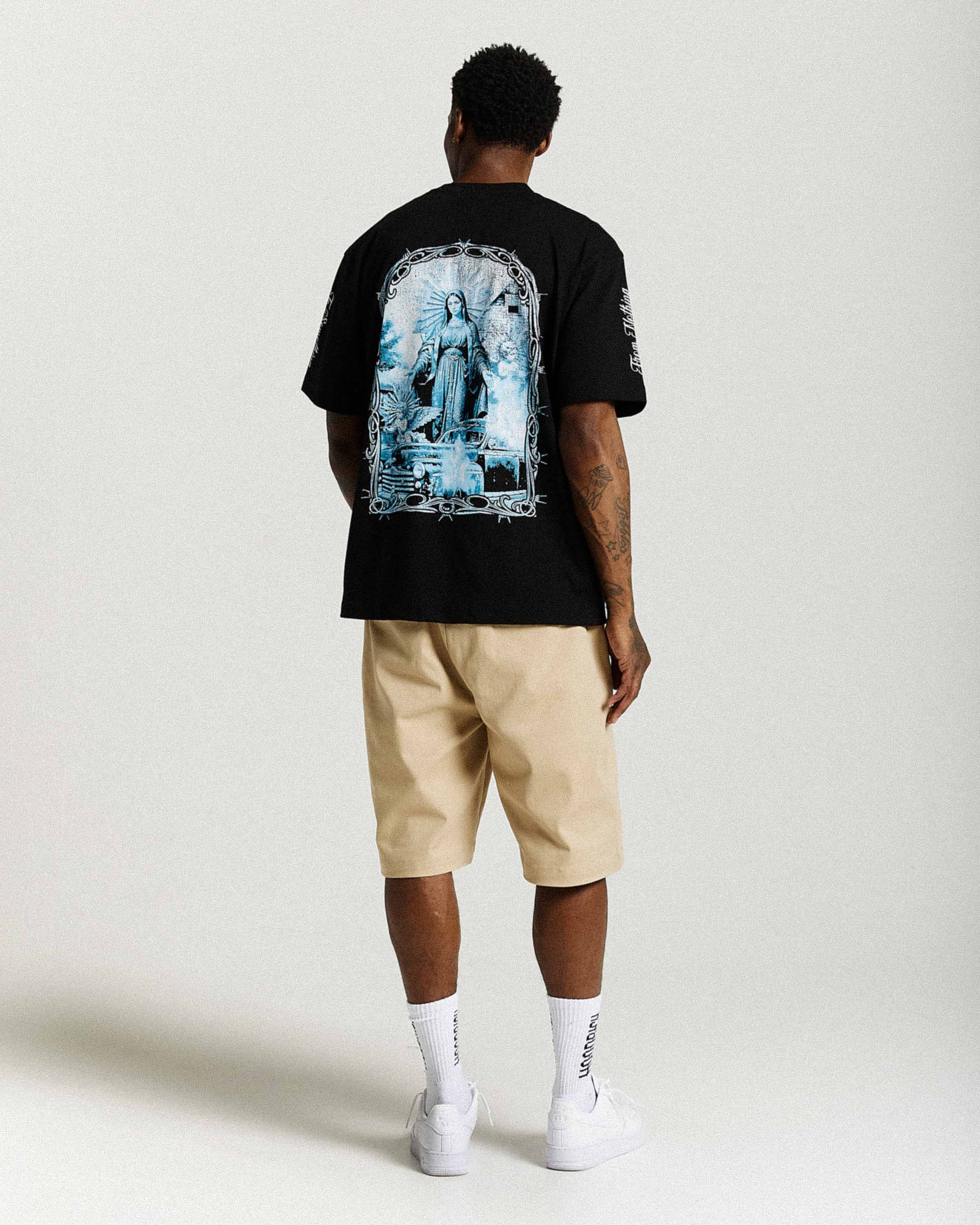 T-shirt oversize Rito - Nero/Bianco/Blu
