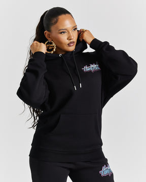 Erupt Oversized Hoodie - Black/Pinks