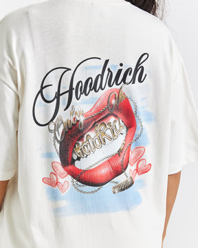 Grillz Oversized T-Shirt - White/Red/Blue