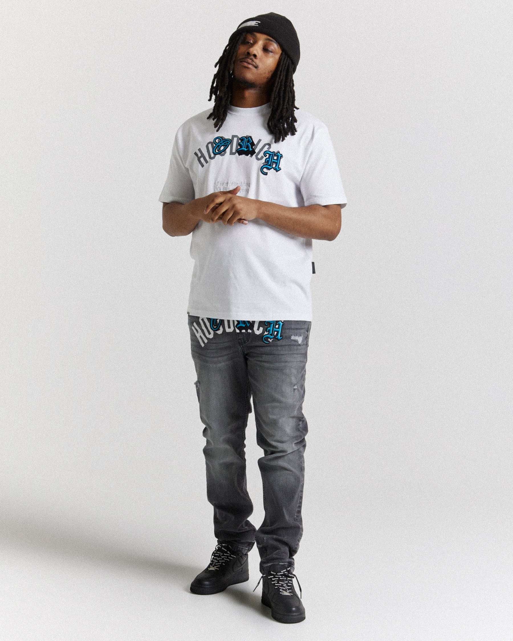 Shadow Jeans - Black/White/Blue