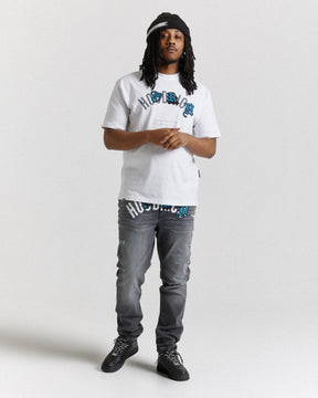 Shadow T-Shirt - White/Grey/Blue