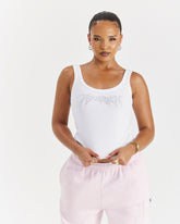 Lustre Vest - Bianco/Strass