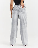 Jeans a gamba larga Spark - Lavaggio grigio chiaro