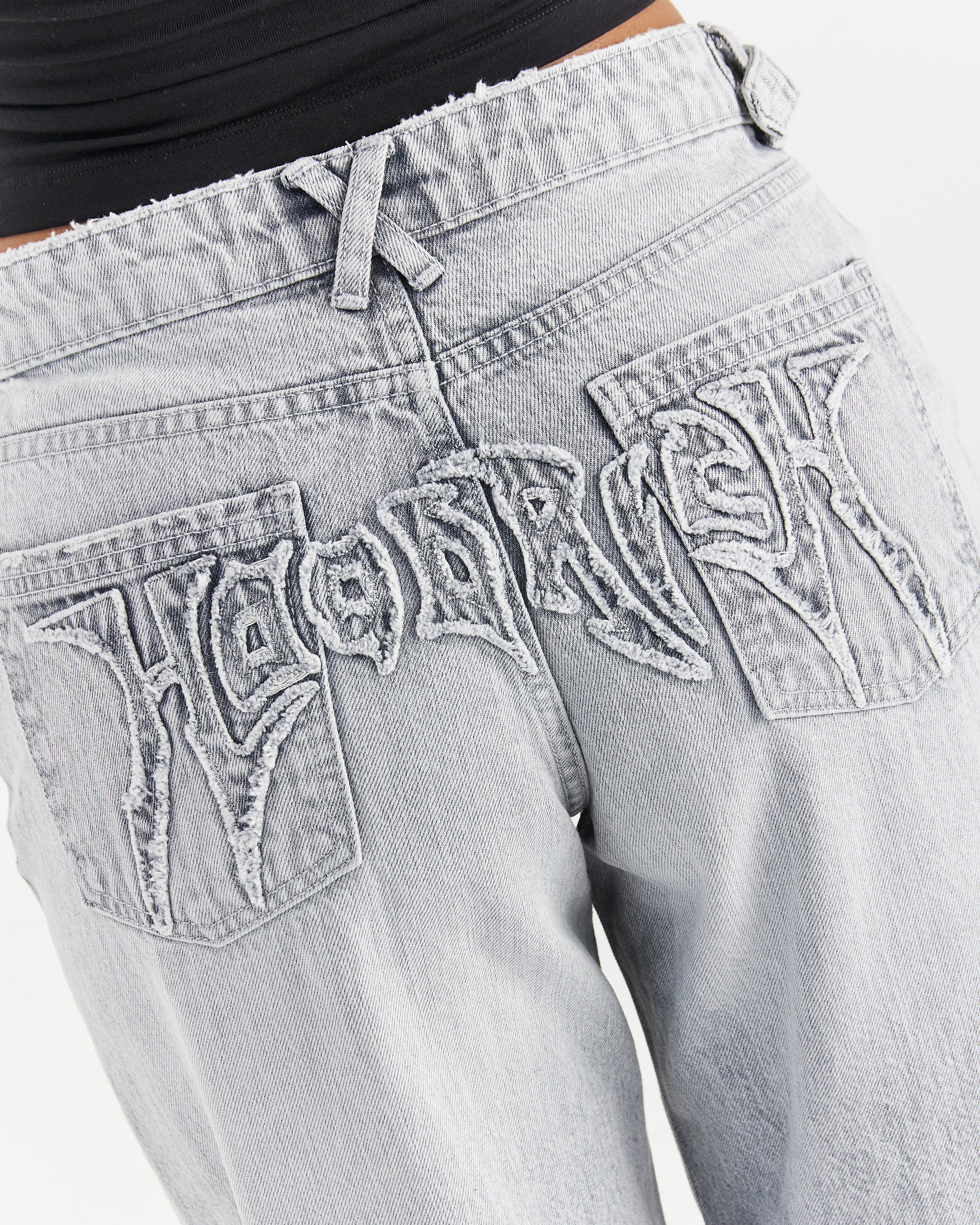 Jeans a gamba larga Spark - Lavaggio grigio chiaro