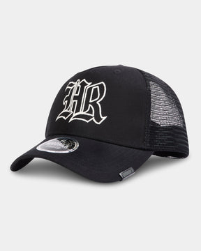 Helix 5 Panel Trucker Cap - Black/White